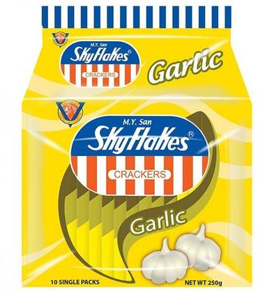 Skyflakes Crackers With Hint Of Garlic Flavor Cracker