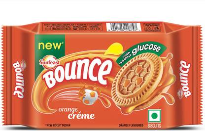 Sunfeast Bounce Tangy Orange Biscuit Cream Filled Biscuit