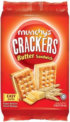 Munchy's Butter Sandwich Cracker 313g Cream Cracker Biscuit