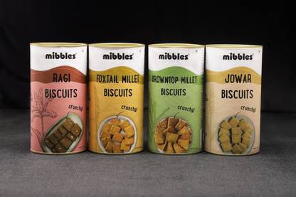 Mibbles Combo_Pack of 4 High Fiber Biscuit