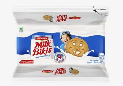 BRITANNIA Milk Bikis Biscuits Cream Sandwich Biscuit