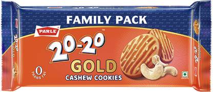 PARLE 20-20 Gold Cashew Cookies Biscuit