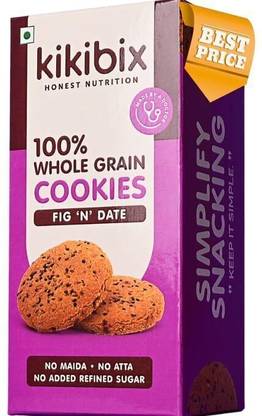 Kikibix Figs Jaggery Cookies | Best Lactation cookies | Pcos & Pcod Friendly Cookies Biscuit