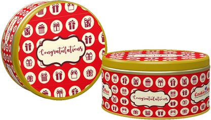 Cookieman Congratulations Assorted Cookies Gift Pack Box | Assorted Cookies in Tin Box Cookies Biscuit