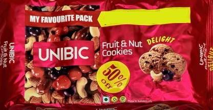 UNIBIC Fruit n nuts Cookies (300 g) Cookies Biscuit