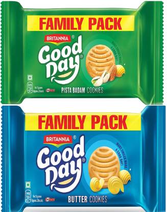BRITANNIA Good Day Pista Badam & Butter Cookies Bakery Biscuit