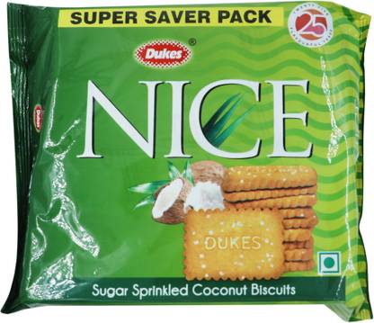 Dukes Nice Sugar Sprinkiled Coconut Biscuit - Super Saver Plain Biscuit