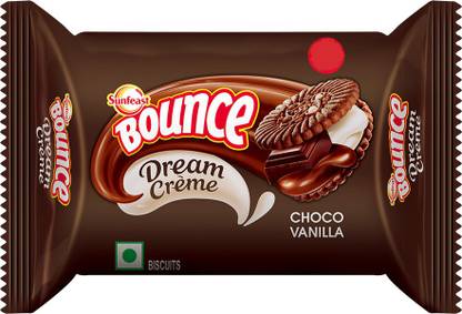 Sunfeast Bounce Dream Choco Vanilla Biscuit Cream Sandwich Biscuit