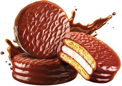 ORION Choco Pie Chocolate Coated Soft Biscuit (Pack Of 18) (IMPORTED) Cream Sandwich Biscuit