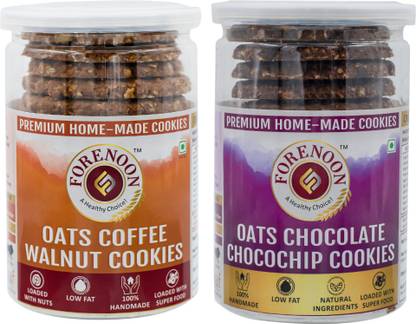 Fore Noon Chocolate Chocochip & Coffee Walnut Oats Cookies Biscuit