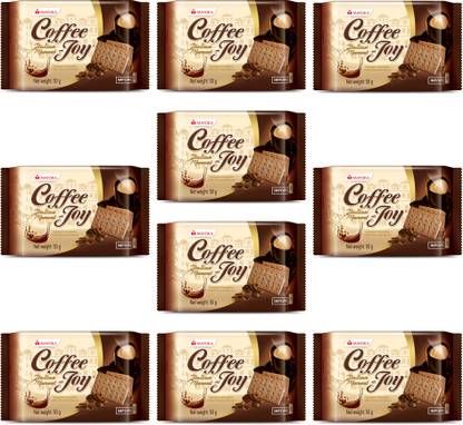 MAYORA COFFEEJOY Super Tasty Coffee Thin Biscuits ( Pack of 10 ) Cracker