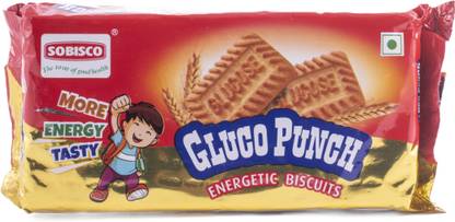 SOBISCO Gluco Punch Energetic Biscuits With more Energy & taste Plain Biscuit