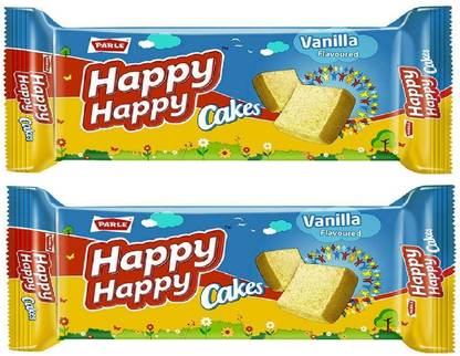 PARLE Happy Happy Vanilla Cakes Plain Biscuit
