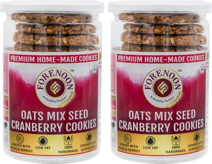 Fore Noon Oats Mix Seed (contains Chia, Sunflower, Pumkin) Cranberry Cookies Biscuit
