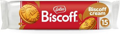 Lotus Biscoff Cream Flavour Delightful Treat Cream Sandwich Biscuit