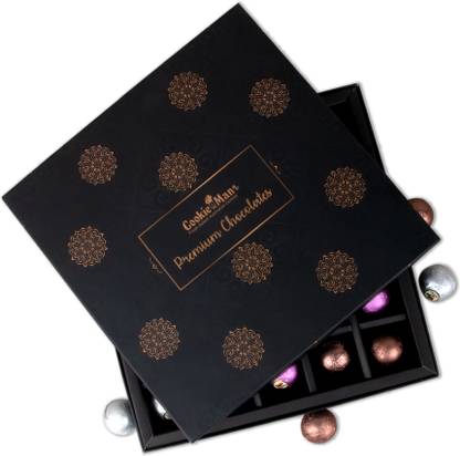 Cookieman Chocolate Gift Pack Box - 25 Piece Premium Chocolate Assorted Biscuit