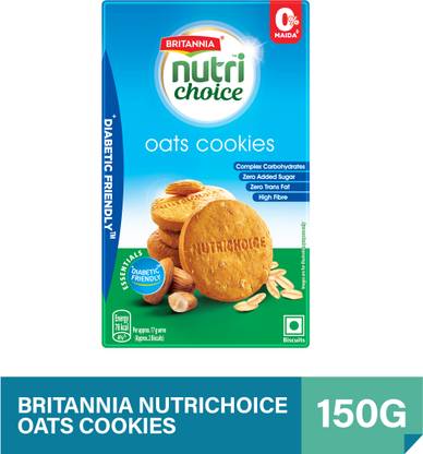 BRITANNIA Nutrichoice Oats Diabetic Friendly Cookies Biscuit