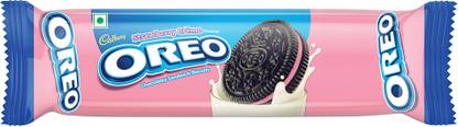 Cadbury Oreo Strawberry Flavour Cream Sandwich Biscuit
