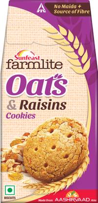 Sunfeast Farmlite Oats with Raisins Biscuits Digestive Biscuit