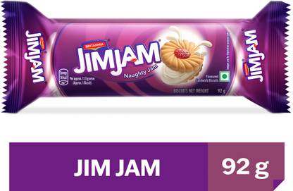 BRITANNIA Treat Jim Jam Cream Sandwich Biscuit
