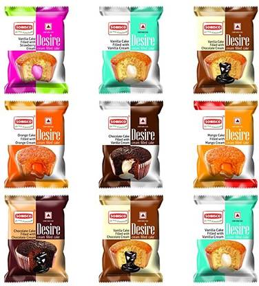 SOBISCO Assorted Desire cream filled cup cake Assorted Biscuit