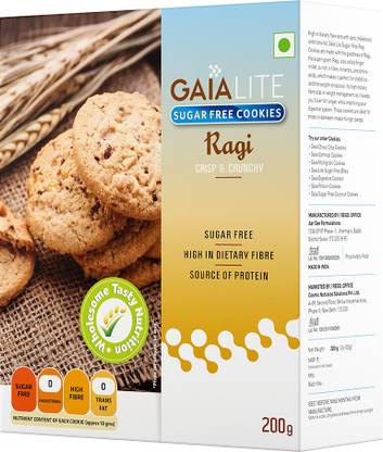 GAIA Lite Ragi Cookies - SugarFree Cookies Biscuit