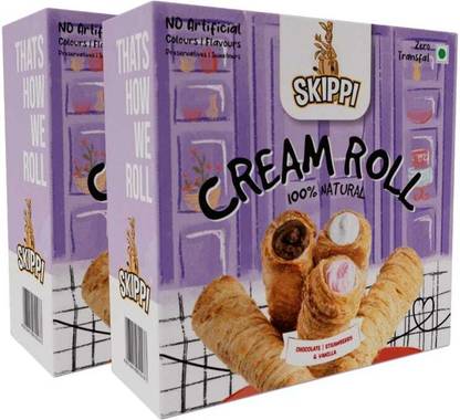 Skippi Ice Pops Cream Roll Box Cream Filled Biscuit