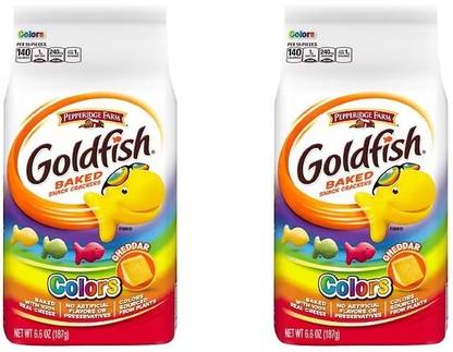 Pepperidge Farm Goldfish Colors Crackers Cheddar- Plain Biscuit