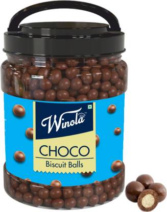 Winola Milk Choco Biscuit Balls- for Cake Decoration Cream Cracker Biscuit