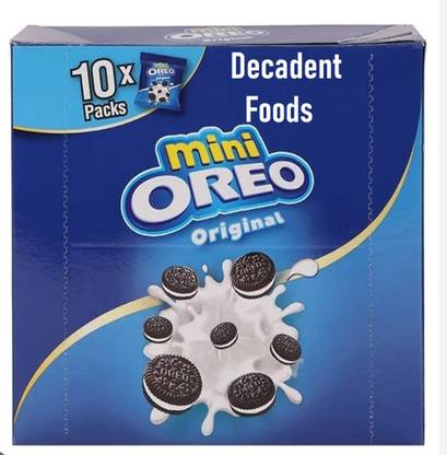 Decadent Foods Mini Oreos Original | Chocolate Sandwich Cookies with Vanilla Flavor Cream | Cookies Biscuit