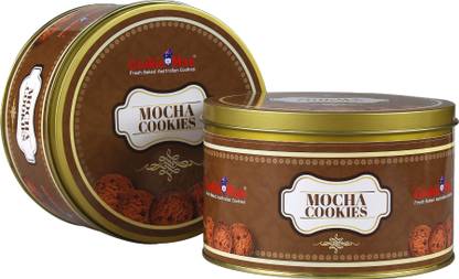 Cookieman Mocha Cookies | Cookies Gift Pack | Mocha Cookies in Tin Box Cookies Biscuit