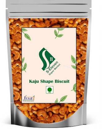 S Eleven Super Market Kaju Shape Biscuits for Chai & Coffee Time/Butter Kaju Shape Biscuits Cookies Cookies Biscuit