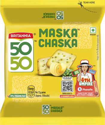 BRITANNIA 50-50 Maska Chaska Salted Biscuit