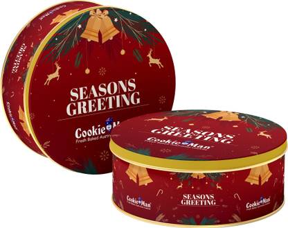 Cookieman Christmas Cookies Gift Box - 300g Cookies Biscuit