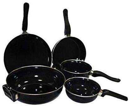orn hub Induction Bottom Non-Stick Coated Cookware Set