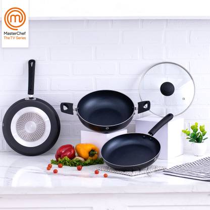 MasterChef Signature Black Induction Bottom Non-Stick Coated Cookware Set