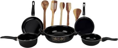 MY STORE SHINE Induction Bottom Non-Stick Coated Cookware Set