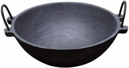 NMK Cast iron small 7.5 inch kadai / kadhai deepfry pan, Cookware Set