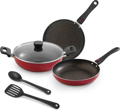 BERGNER Sherry Plus Alumnium 6 PCS Induction Bottom Non-Stick Coated Cookware Set