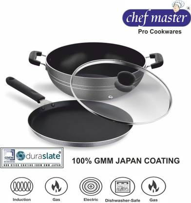 Chef Master Induction Bottom Non-Stick Coated Cookware Set