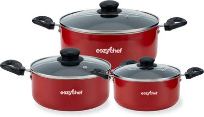 EEZYCHEF Induction Bottom Non-Stick Coated Cookware Set