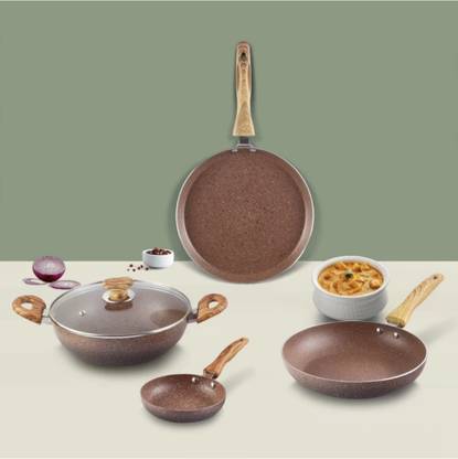 vinode BETA MAX-4 Induction Bottom Non-Stick Coated Cookware Set
