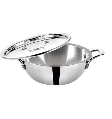 Rasa RASA TRIPLY STAINLESS STEEL KADAI | 23 CM | 2.5 LITRE | LIFE TIME WARRANTY Induction Bottom Cookware Set