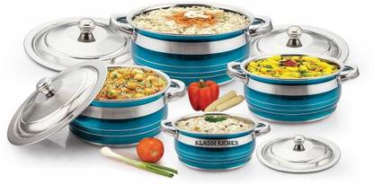 MAHAVIR Handi with lid-Glossy Finish Cookware Set