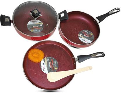 pixxon 3PC COMBO SET Non-Stick Coated Cookware Set