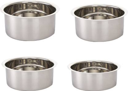 FUtensils Steel Tope,,S-14,15,16,17, Cap-2600 ml, 3400 ml, 4000 ml, 5000 ml,W-2.64 Kg. 15 L capacity 27 cm diameter