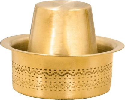 THANGAM Traditional Brass Coffee Cup Dabara Set Serving Kumbakonam Filter Coffee 150ml Cookware Set