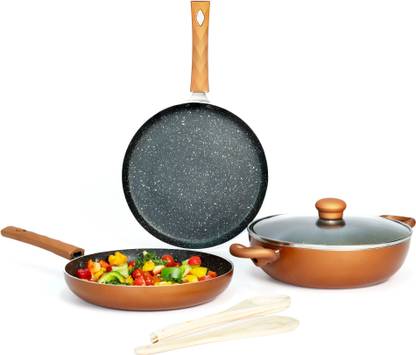 Kreme Granite Induction Bottom Non-Stick Coated Cookware Set