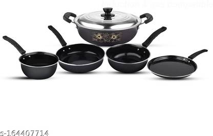 Vkitchen Cookware (Pack of 6 pcs) withlid Cookware Set