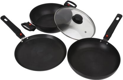 Prestige Magna Hard Anodised with Detachable Handle Induction Bottom Cookware Set